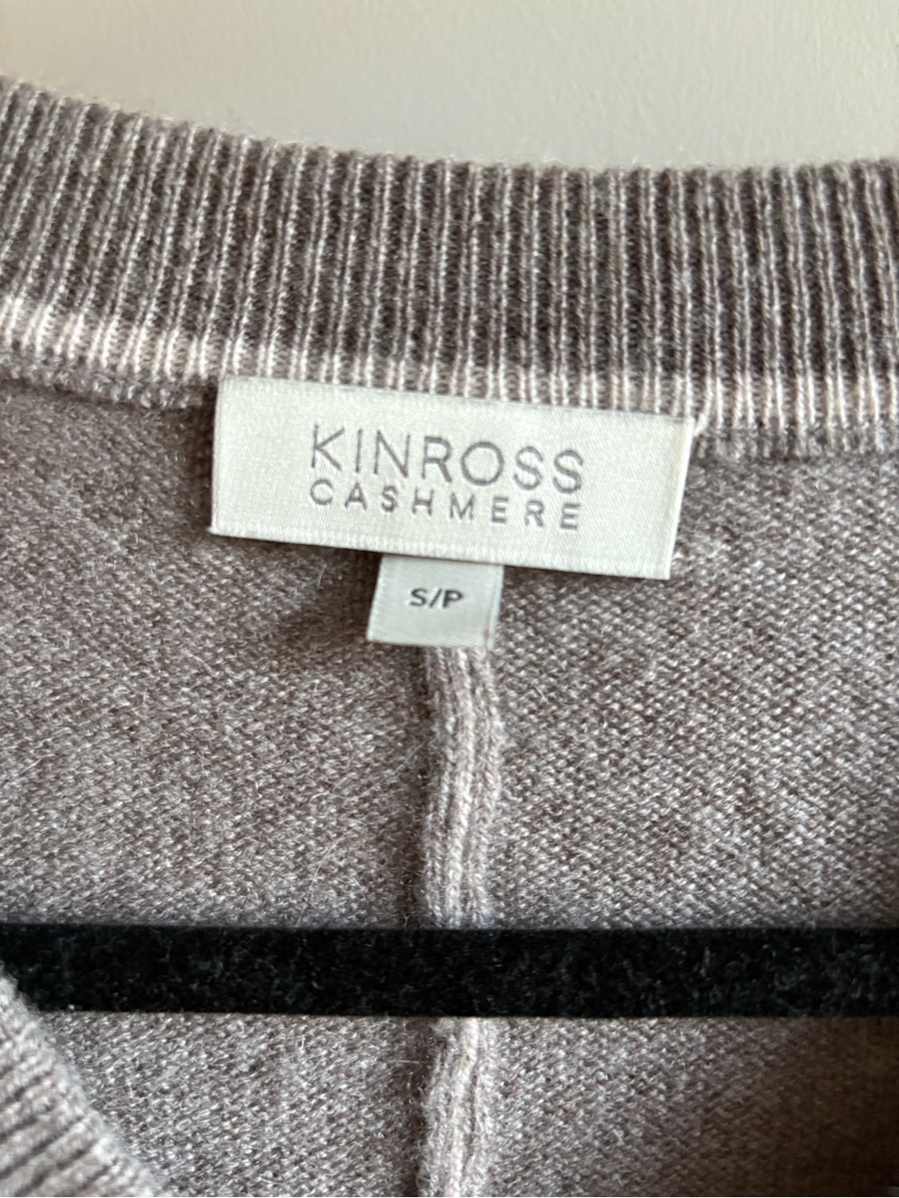 Kinross Cashmere Taupe Sweater